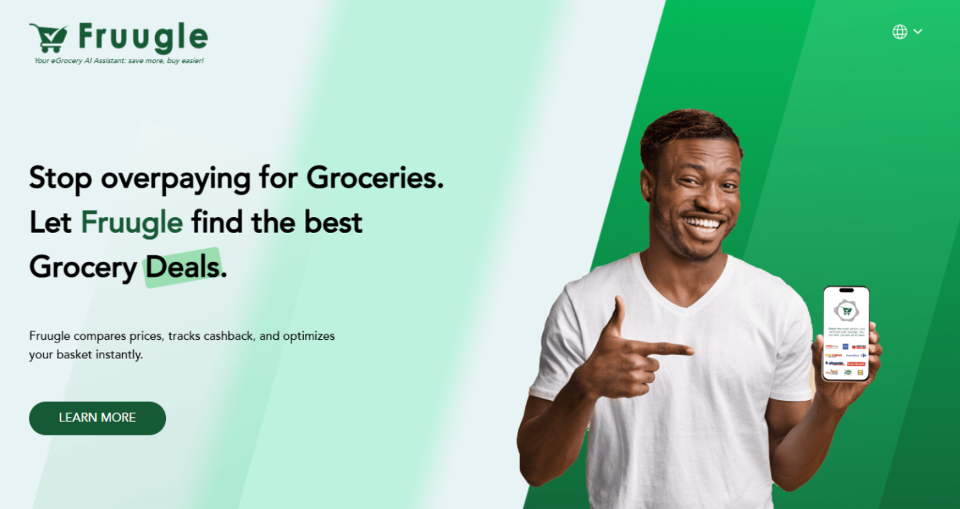 Fruugle AI grocery website preview