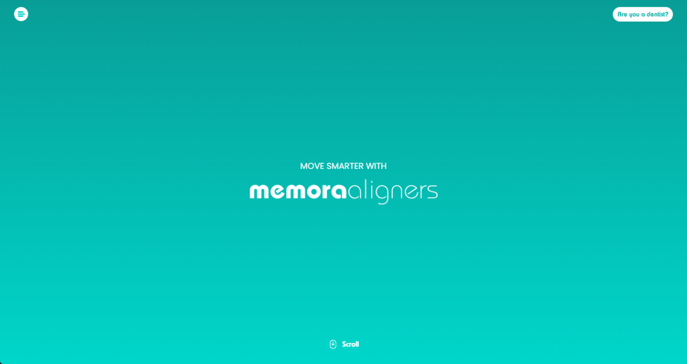 Memora Aligners website preview